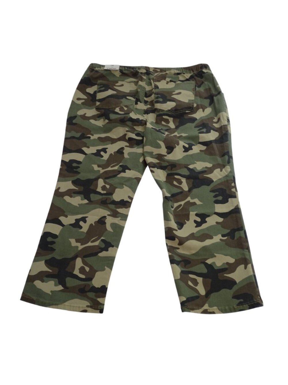 YMI Women Camo Pull-On High Rise Crop Pants Green Size 3X Streetwear Utility - Picture 3 of 16